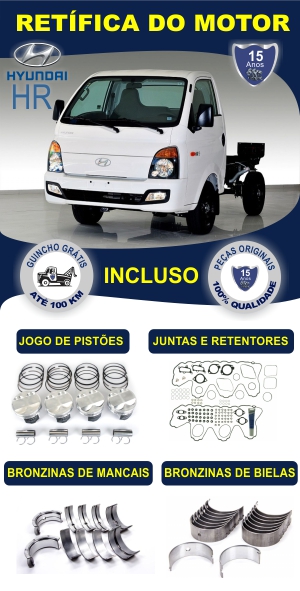 Retífica de motor Hyundai HR Rw Motores pacote completo 6